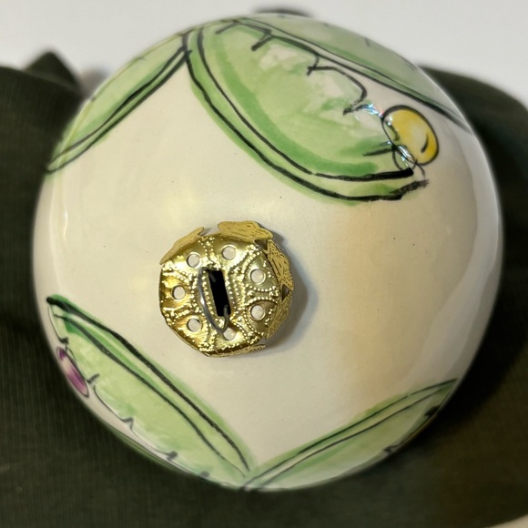 Christmas Ornament Hand Painted and Signed Cissy Martin Palm Tree Theme - Picture 4 of 5